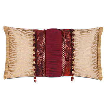 EDRIS CRANBERRY INSERT BOLSTER