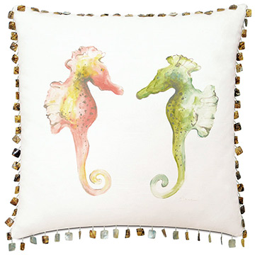 Hand-painted seahorses