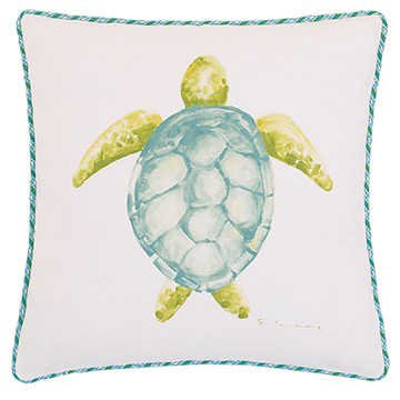 Hand-painted sea turtle