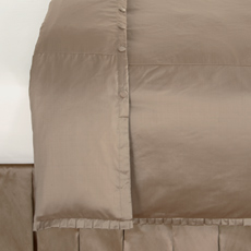 SERICO TAUPE W/LENA PLEAT DUVET
