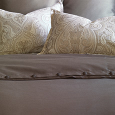MARION SLATE DUVET COVER