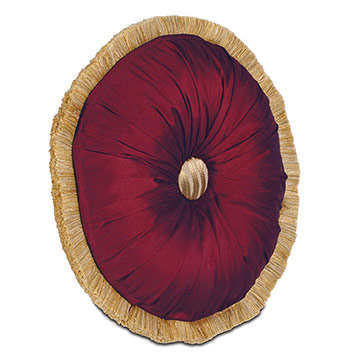 EDRIS CRANBERRY ROUND TUFTED