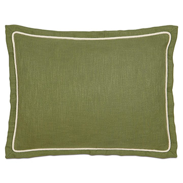 HABERDASH PESTO STANDARD SHAM