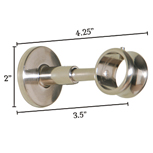 METALLIQUE BRASS EYELET BRACKET