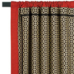 SHOJI BLACK CURTAIN PANEL RIGHT