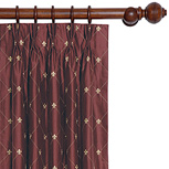 RAINIER SCARLET CURTAIN PANEL