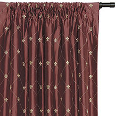 RAINIER SCARLET CURTAIN PANEL