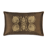 ANTHEMION BROWN/GOLD DEC PILLOW B