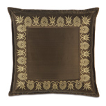 ANTHEMION BROWN/GOLD EURO SHAM