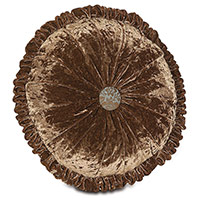 GLAMOUR MOCHA ROUND TUFTED