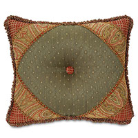 QUENTIN OLIVE DIAMOND TUFTED