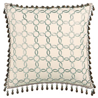 VERLAINE OCEAN W/BEADED TRIM