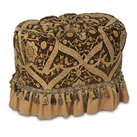 GARNIER OVAL TUFTED OTTOMAN