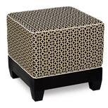 SHOJI BLACK CUBE OTTOMAN
