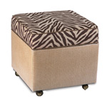 SHAMWARI STORAGE BOXED OTTOMAN