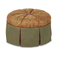 GLENWOOD ROUND OTTOMAN