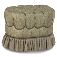 LAURENT SPA OVAL TUFTED OTTOMAN