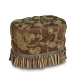 DELPHINE OVAL TUFTED OTTOMAN