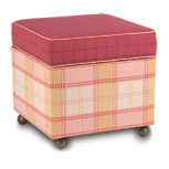 KABOODLE DAISY STORAGE BOXED OTTOMAN