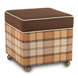 KABOODLE SADDLE STORAGE BOXED OTTOMAN