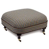 GARRETT STONE OTTOMAN ON CASTERS