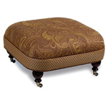 GERSHWIN OTTOMAN ON CASTERS