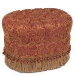 SHERIDAN OVAL TUFTED OTTOMAN
