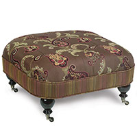 AMELIE OTTOMAN ON CASTERS