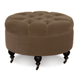 BACH SABLE ROUND OTTOMAN
