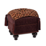 RANIA ROSE PILLOW TOP OTTOMAN