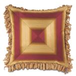 SALINE RUBY TRIANGLES W/LOOP FRINGE