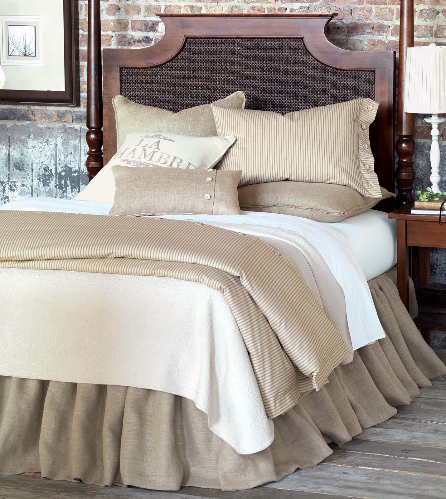 Luxury Bedding by Eastern Accents Rustique Burlap Collection