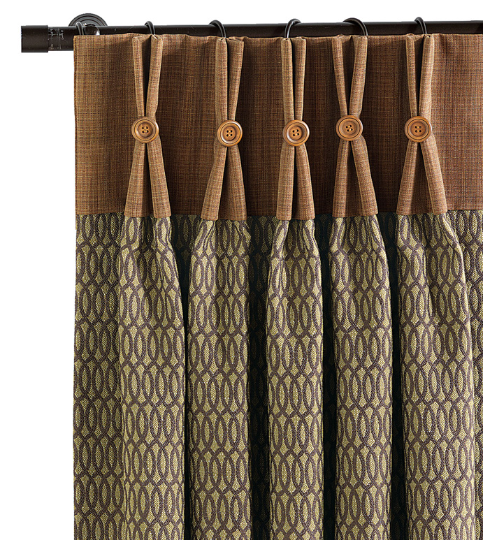 Luxury Bedding by Eastern Accents HEARTWOOD EARTH CURTAIN PANEL