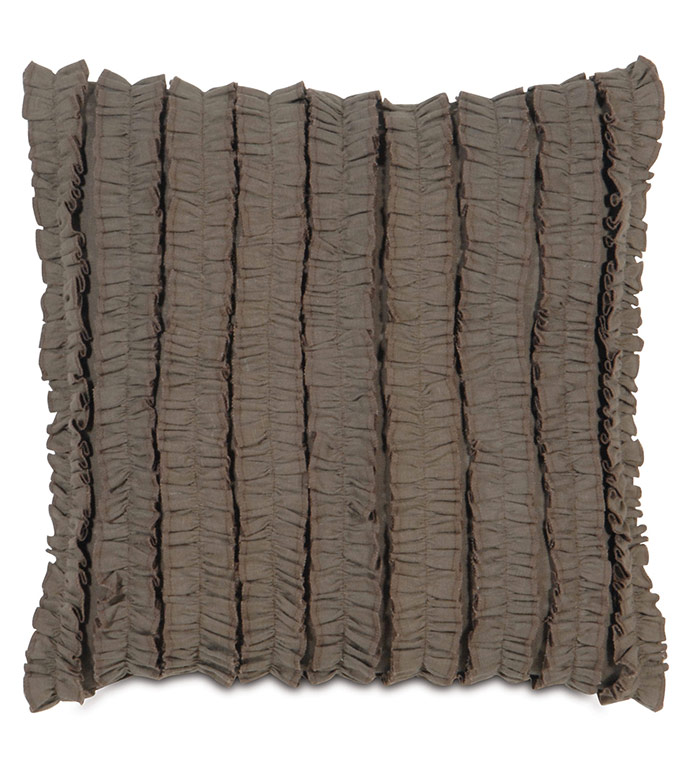 Luxury Bedding by Eastern Accents BREEZE CLAY WITH RUFFLES