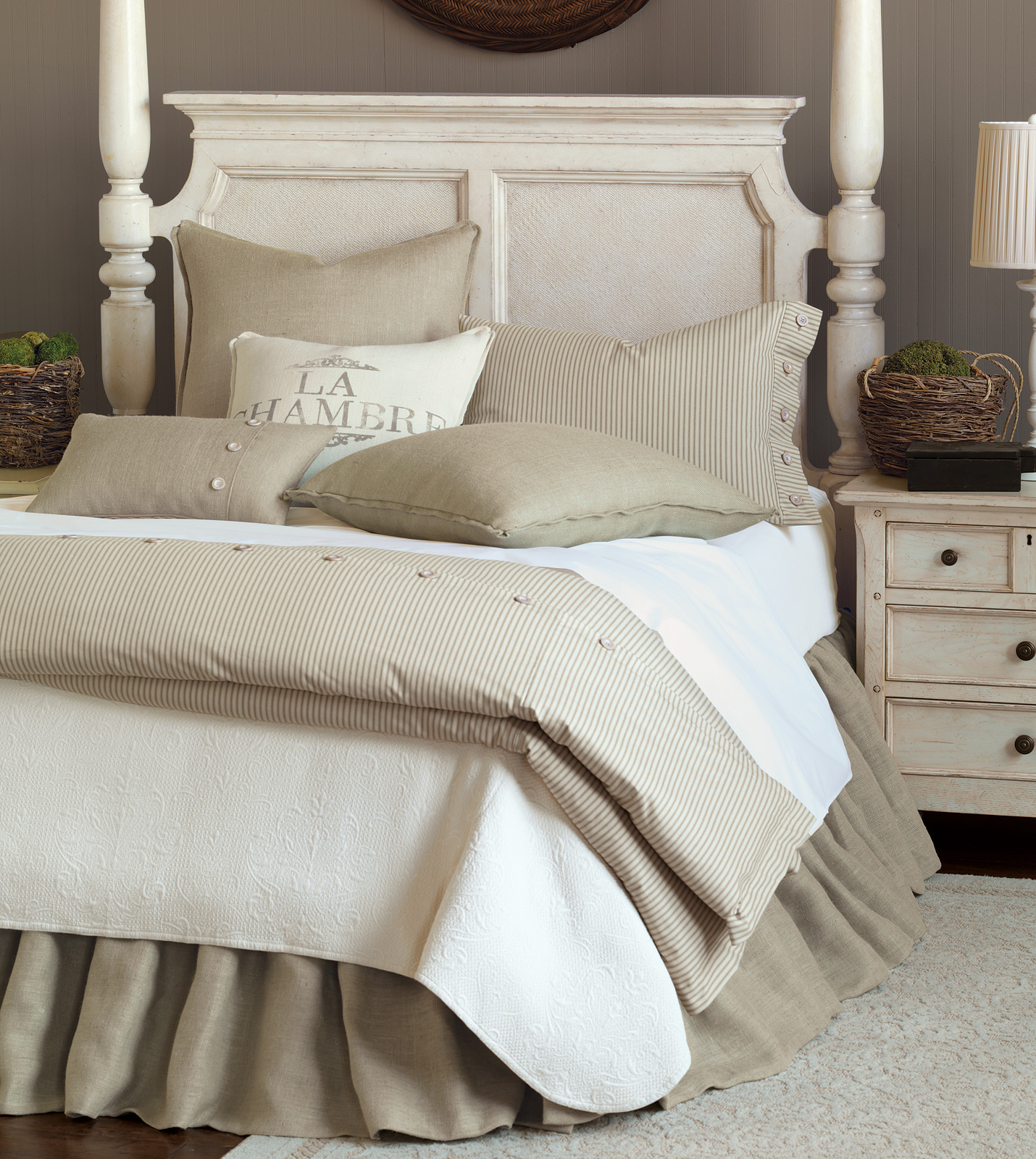 Luxury Bedding by Eastern Accents Rustique Burlap Collection