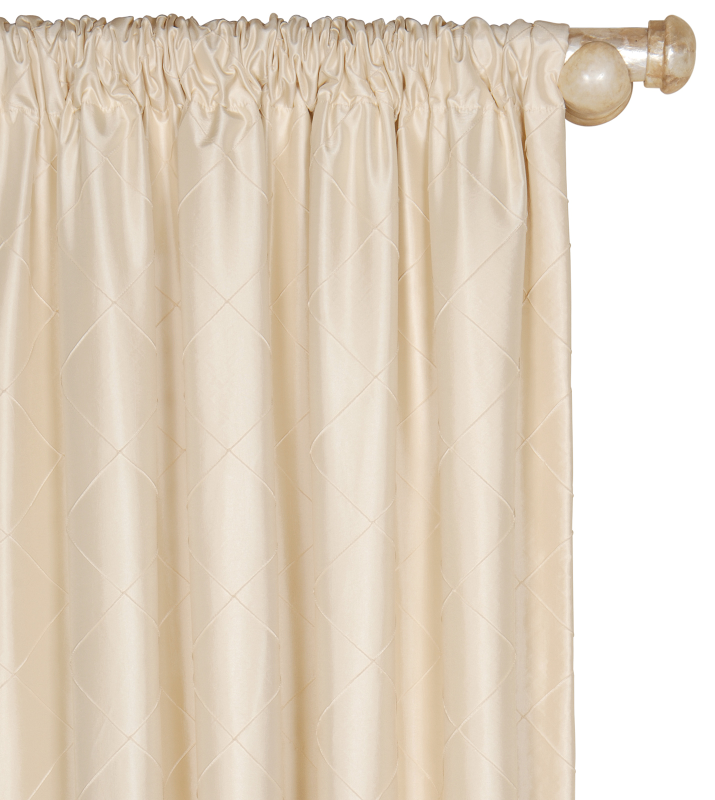 Luxury Bedding by Eastern Accents CHESTER CREME CURTAIN PANEL