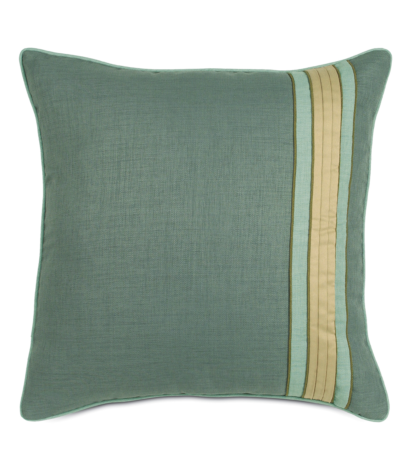 Luxury Bedding by Eastern Accents MARNY TEAL EURO SHAM (RIGHT)