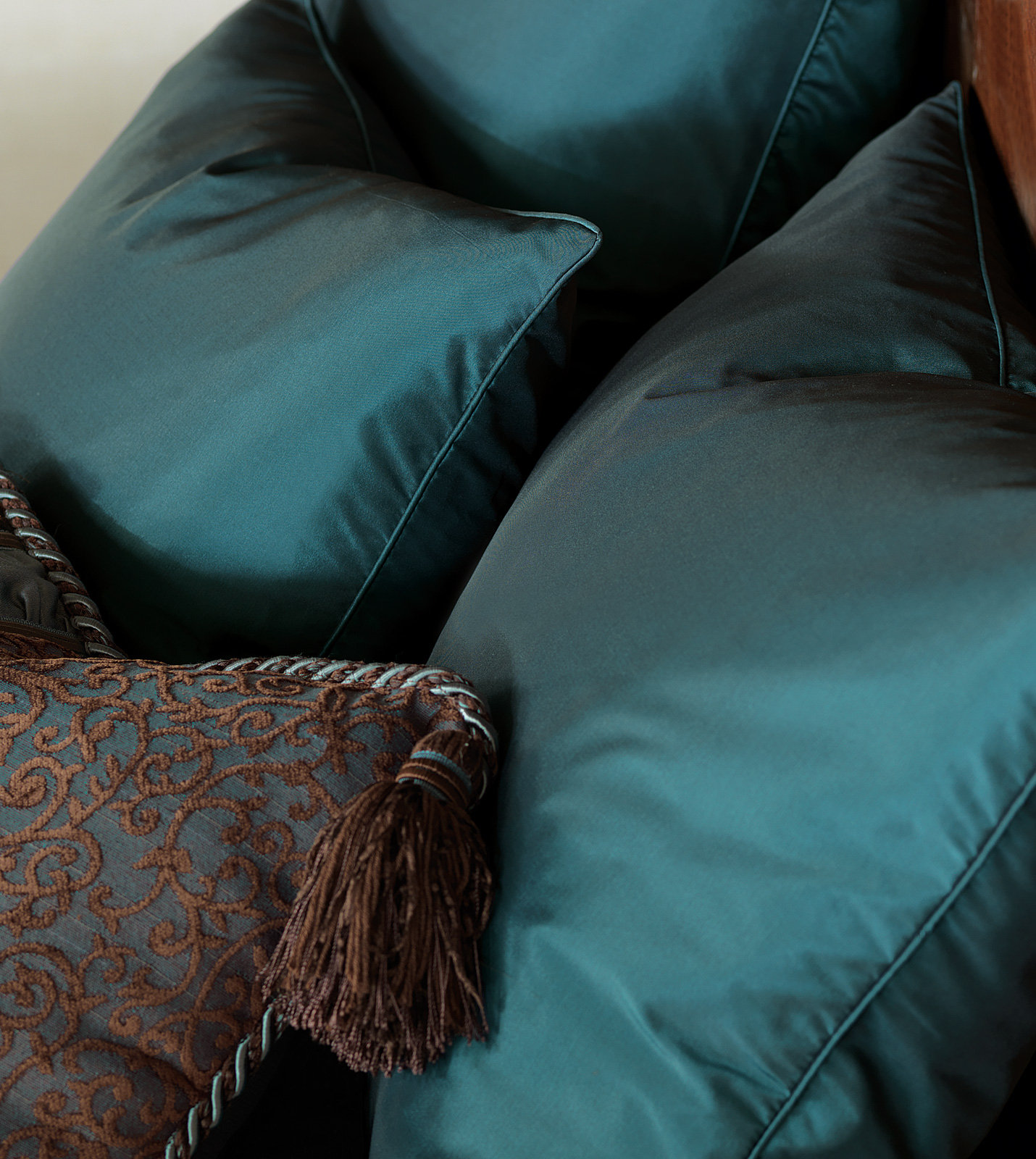 Luxury Bedding by Eastern Accents FREDA TEAL EURO SHAM