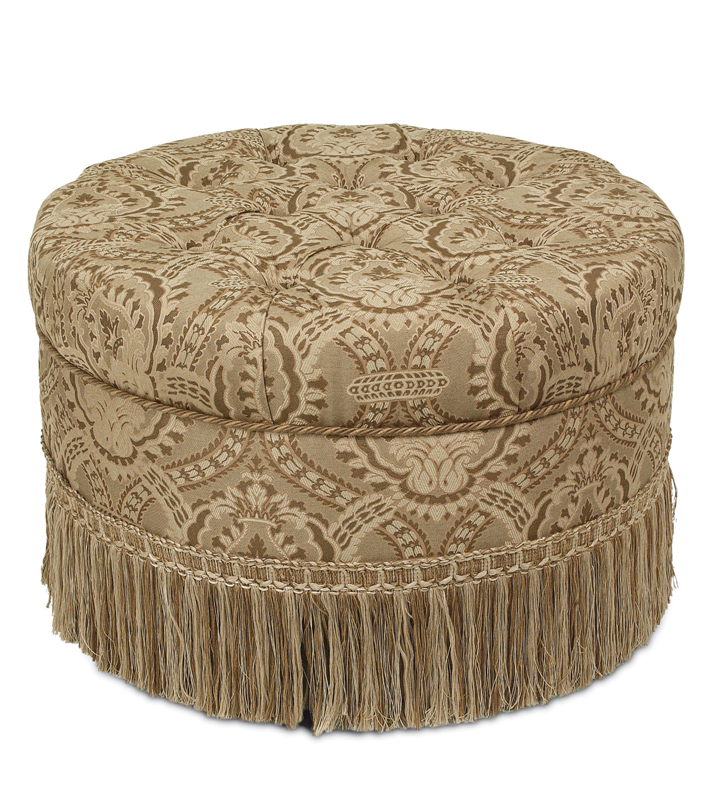 Luxury Bedding by Eastern Accents NOTTINGHAM ROUND OTTOMAN