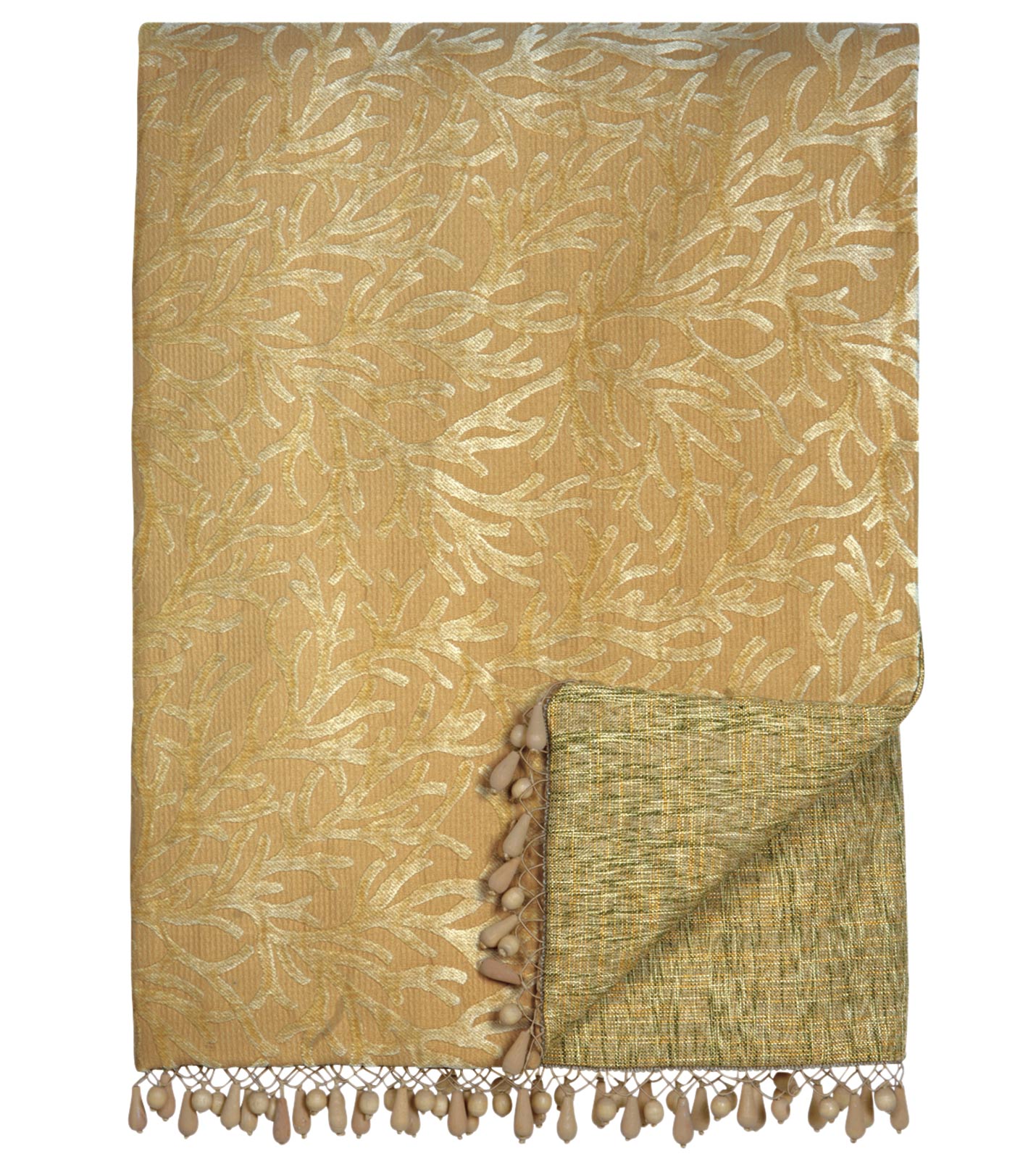 Luxury Bedding by Eastern Accents AUGUSTINE GOLD THROW