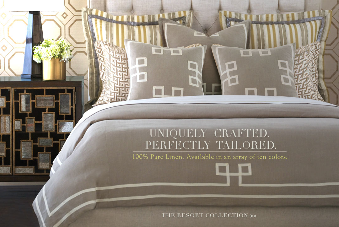 Uniquely crafted. Perfectly tailored. 100% pure linen. Available in an array of ten colors.