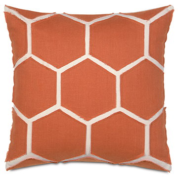 BREEZE TANGERINE ACCENT PILLOW
