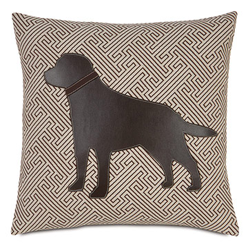 Chocolate Lab in Maze