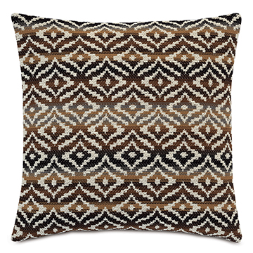 HANCOCK DECORATIVE PILLOW IN BROWN
