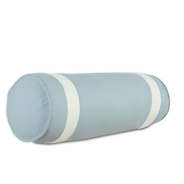 Bel Air Linen Bolster in Sky