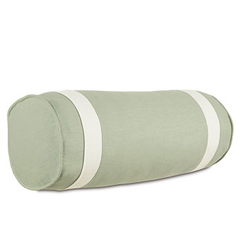 Mint/Shell Border Bolster