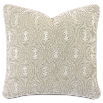 PALISADES EMBROIDERED DECORATIVE PILLOW