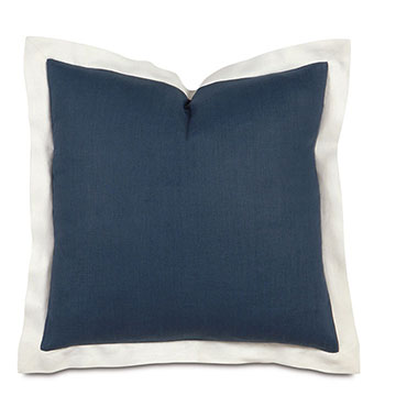 Indigo/Shell Flange Euro Sham