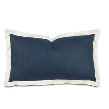 Indigo/Shell Flange King Sham