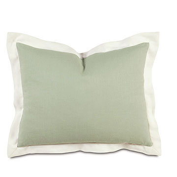 Mint/Shell Flange Standard Sham